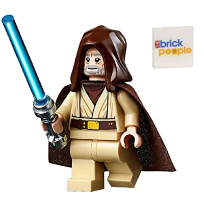 Image of LEGO Star Wars: Obi Wan Kenobi Minifigure (Old with Hood)