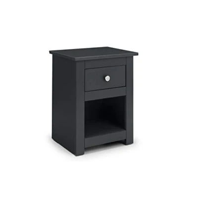 Image of Julian Bowen Radley Bedside, Anthracite, Height: 54, Width: 43, Depth: 34cm