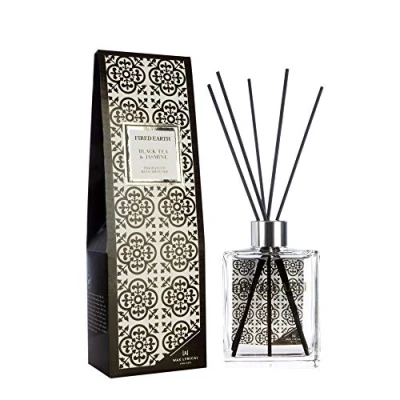 Image of Wax Lyrical Fired Earth Black Tea &amp; Jasmine Diffuser, 180ml