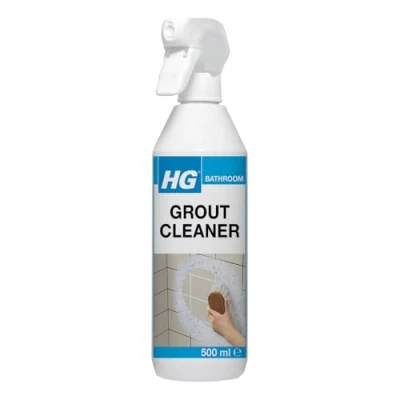 Image of HG Grout Cleaner, Ready To Use Tile Grouting Cleaning Spray, Removes Stubborn Dirt, Marks &amp; Stains Between Tiled Walls Floors 500ml Spray (591050106)