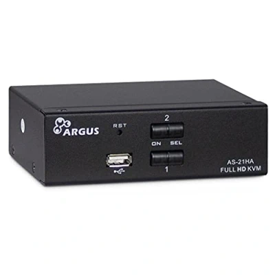 Image of Inter Tech KVM AS 21HA HDMI Line in 2x 4x 3.5 mm 3 Pin Jack 1 Power Out USB 1x