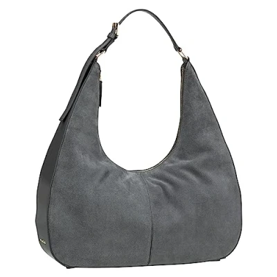 Image of Mandarina Duck Women&#039;s Velvet Plisse HOBO, London Fog, One Size