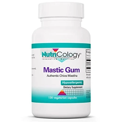 Image of Nutricology, Mastic Gum (Mastix), 500mg, 120 Vegan Capsules, Vegetarian, Gluten Free, SOYA Non GMO