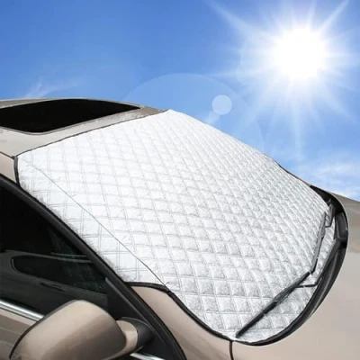 Image of VIYOLI Car Windscreen Frost Cover, for Renault Trafic 2015 2023 Winter Magnetic Protector Sun Shade Windshield Cover