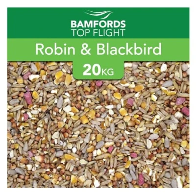 Image of Bamfords Robin &amp; Blackbird Wild Bird Food Wheat Free 20kg