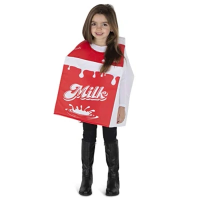 Image of Dress Up America Milk Carton Costume for Kids Product Comes Complete with: Tunic