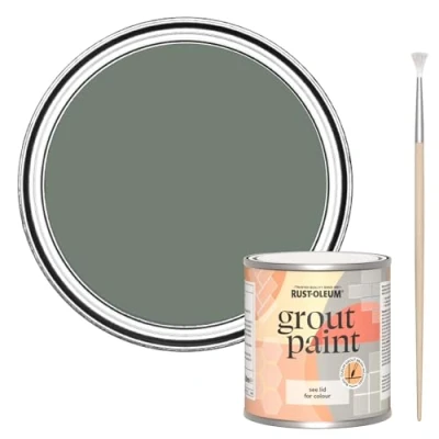 Image of Rust Oleum Green Ultra Durable Grout Paint Serenity 250ml