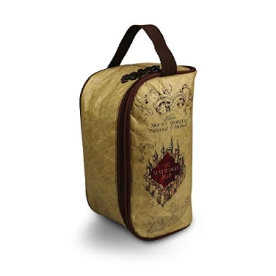 Image of Harry Potter Men&#039;s Toiletry Bag Wash, Beige/Brown/Red, One Size