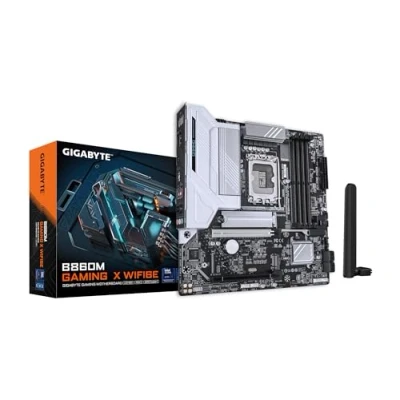 Image of GIGABYTE B860M GAMING X WIFI6E Motherboard Intel Core Ultra Series CPUs, 8+1+2+2 Phases VRM, up to 9200MHz DDR5, 1xPCIe 5.0 + 4.0 M.2, 2.5GbE LAN, WIFI 6E, USB 4