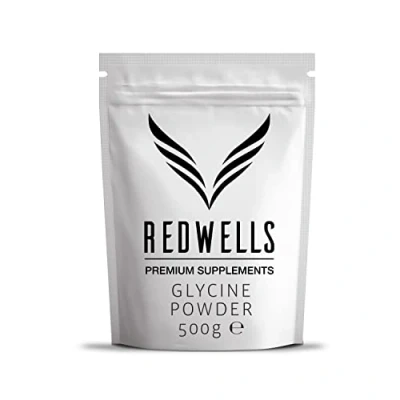Image of Glycine Powder REDWELLS NO Additives Amino Acid GMO Free Vegan 500g Pack