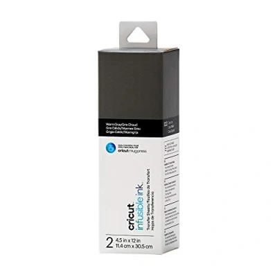 Image of Cricut Infusible Ink Transfer 2 Sheets 11.4cm x 30.5cm (4.5&quot; 12&quot;) Warm Grey Ideal for use Mug Press