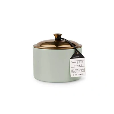Image of Paddywax Hygge Collection Scented Candle, 5 Ounce, Wild Fig + Cedar