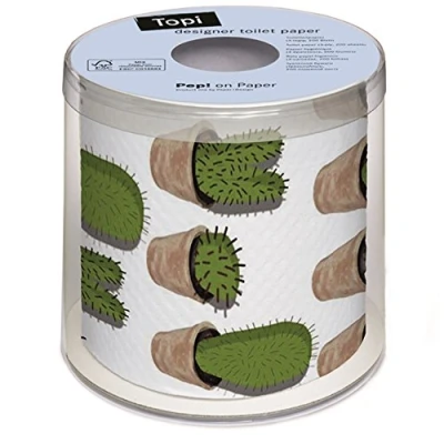 Image of Toilet Paper with Fun Cactus Print