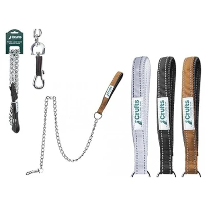 Image of CRUFTS REFLECTIVE CHAIN LEAD 1.2M 3 COLOURS