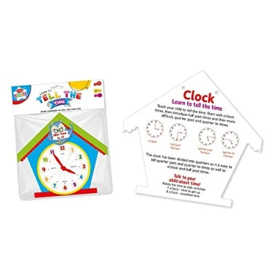 Image of Learn To Tell The Time Clock Childrens Educational Learning Toy