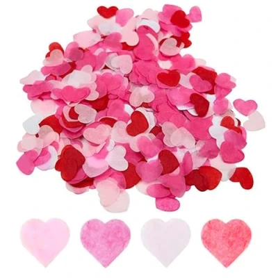 Image of 80G Heart Shaped Confetti, Wedding Table Decoration, Valentine&#039;S Day Party Confetti Decoration