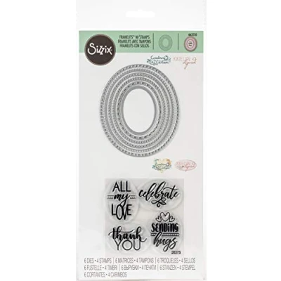 Image of SIZZIX FRAMELIT/STMP LYRD Ovals
