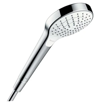 Image of hansgrohe Croma Select S 110 Vario hand shower, 3 spray modes, white/chrome