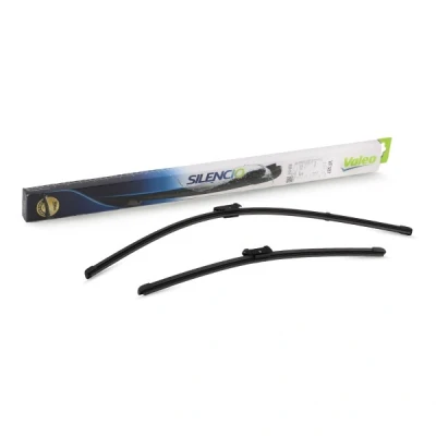 Image of 576998002, 576998002C, 5FB998002C Wiper blade VALEO SILENCIO X.TRM 574707 450, 650mm Front Beam with spoiler for left hand drive vehicles Pin Fixing
