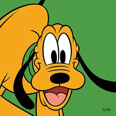 Image of Pluto Green 40 x 40cm Canvas Prints, Polyester, Multi Colour, cm