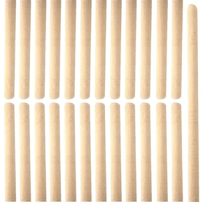 Image of Newman and Cole Wooden Broom Handle Stick Wood Broomstick/Wooden Pole for Floor Mop Brush 4ft (120cm) x 1 1/8&quot; (28 29mm) Handles Pack of 25