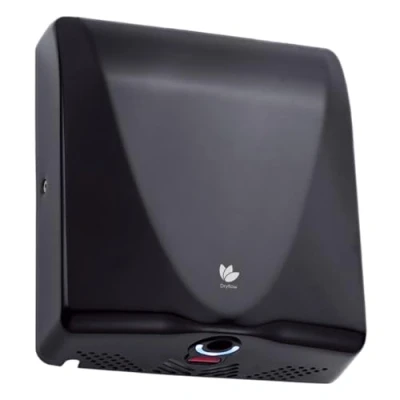Image of Dryflow High Speed BulletDri Slim Hand Dryer with HEPA Filter, Includes Black Dryers for Toilets Commercial, Wall Mounted (Black)