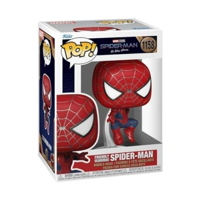 Image of Funko Pop! Marvel: Spiderman No Way Home 2021 Spider man Leaping SM2 Collectable Vinyl Figure Gift Idea Official Merchandise Toys for Kids &amp; Adults Movies Fans