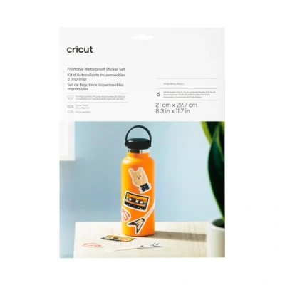 Image of Cricut™ Printable Waterproof Sticker Set A4 (6 ct), White