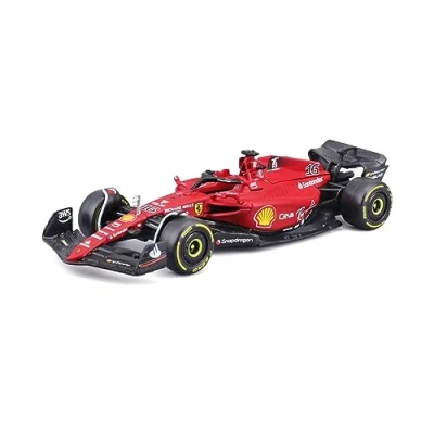 Image of Bburago B18 36832L Formula 1 Ferrari (2022) F1 75 Leclerc 1:43 Scale Die Cast Collectible Race Car Charles, Assorted Colours