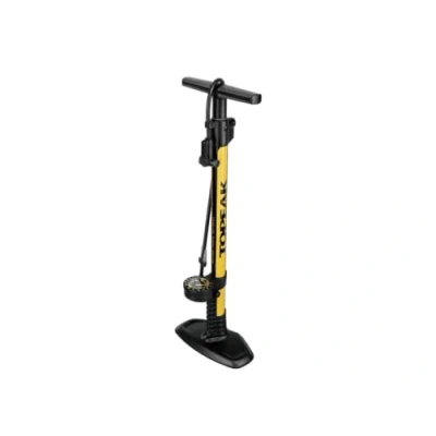 Image of Topeak JoeBlow Sport Yellow Floor Pump, 160 psi, Manual, 500 g, 2 year warranty, For Bicycle