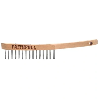 Image of Faithfull Heavy Duty Scratch Brush Two Row
