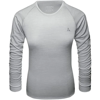 Image of Schöffel Merino Sport Shirt 1/1 Arm Women&#039;s Longsleeve, Opal Gray, L