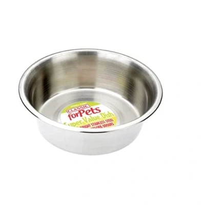 Image of Classic Pet Products Super Value Stainless Steel Dish, 2800 ml