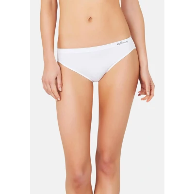 Image of Boody Women&#039;s Classic Bikini Briefs Organic Bamboo Underwear Seamless Knickers White X Small 1 Pack
