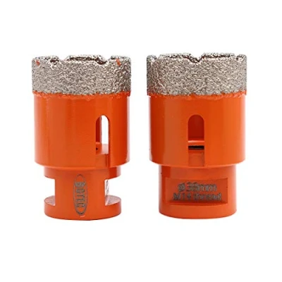 Image of BGTEC Dry Diamond Core Drill Bits for Porcelain Tile Ceramic Marble Brick M14 Thread 2pcs Diameter 38mm