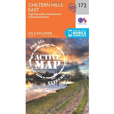 Image of Explorer Active 172 Chiltern Hills East Map With Digital Version