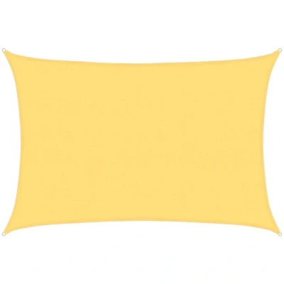 Image of vidaXL Sunshade Sail 160 g/m² Beige 5x7 m HDPE