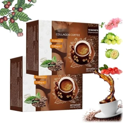 Image of Collagen Coffee, Coffee From Japan, Creamer, Protein Powder For (2boxes)