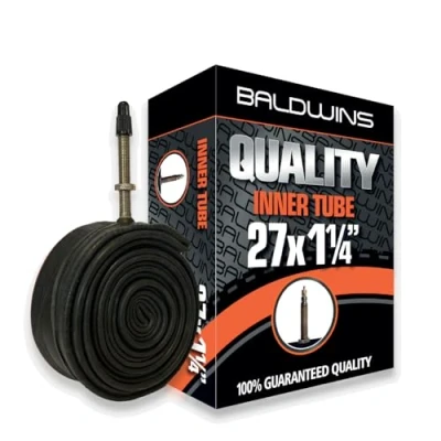 Image of 27&quot; x 1 1/4&quot; Baldwins Cycle/Bike Inner Tube Presta/French Type Valve