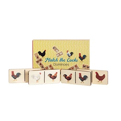 Image of Boxer Gifts Match The Cocks Novelty Dominoes Game Set Funny Rude Secret Santa Gift For Her Wooden Pieces