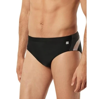 Image of Schiesser Men&#039;s Badehose Slip Swim Trunks, Black, L