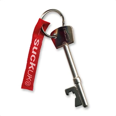 Image of Suck UK Key Shaped Bottle Opener Keyring Openers Beer Rings Bar Accessories Man Cave Ring Home Gifts