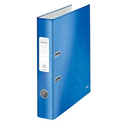 Image of Leitz Lever Arch File, Metallic blue, A4, 50 mm spine width, WOW Range, 10060036
