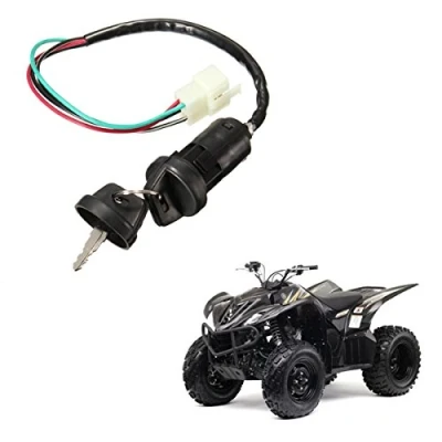 Image of Alamor Universal Ignition Barrel Switch 4 Wires 2 Key For Motorcycle Pit Dirt Bike Quad ATV