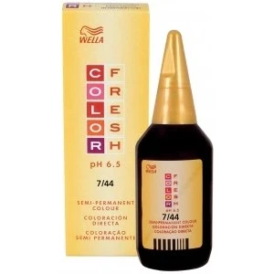 Image of WELLA COLOR FRESH MEDIUM INTENSE RED BLONDE 7.44 (75ML)