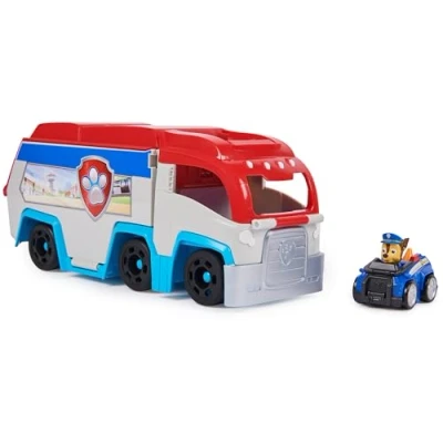 Image of PAW Patrol: Pup Squad Patroller Team Vehicle, Toy Lorry with Collectible Chase Car, Kids’ Toys for Boys and Girls Aged 3+