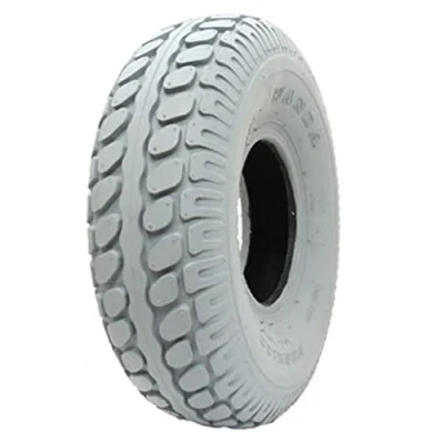 Image of 330x100 Mobility Scooter Tyre Grey Block Pneumatic 400 5 Wanda P525 Non Marking