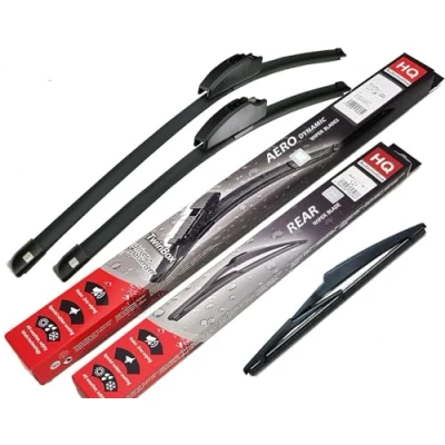 Image of HQ Automotive Front Rear Windscreen Wiper Blades Fit SUZUKI Grand Vitara 2005 onwards Model: AD91 911HQ12N