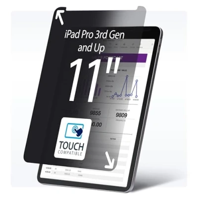 Image of StarTech.com 4 Way Privacy Screen For 11 inch iPad Pro, Portrait/Landscape Orientations, Touch Enabled, +/ 30 Deg. View