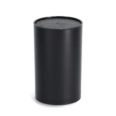 Image of Zeller Knife Block with Bristle Insert, Black, 11 x 18 cm
